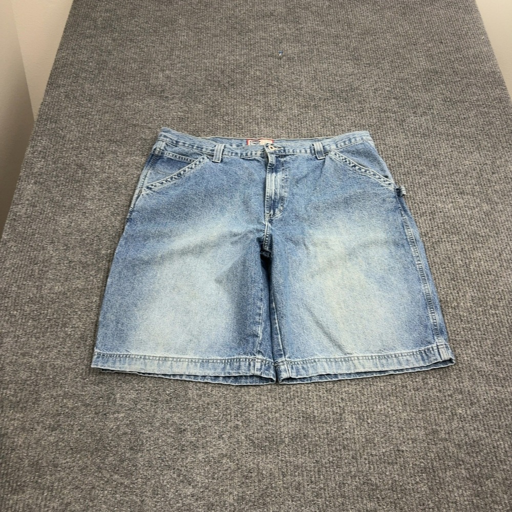 Old Navy Denim Shorts Mens 42 Blue Cotton Carpenter Painter Baggy Y2K Casual